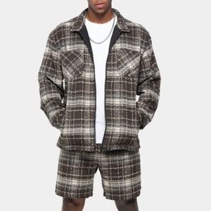 NEW XXIII Vitus Zip Up Flannel Shacket SIZE:L